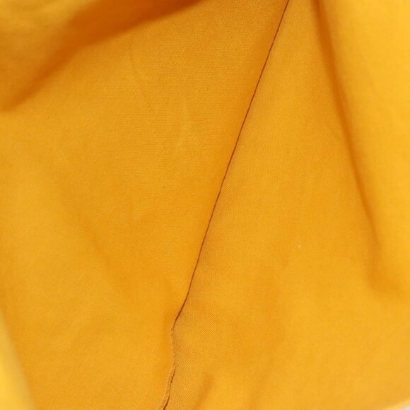 HERMES Clutch Bag Canvas Yellow Auth ti2709 - Picture 10 of 14